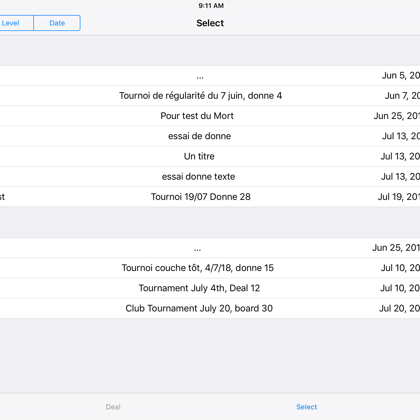 Select, view by nature